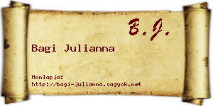Bagi Julianna névjegykártya