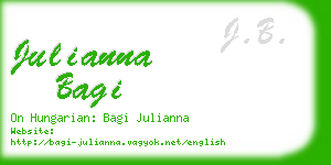 julianna bagi business card